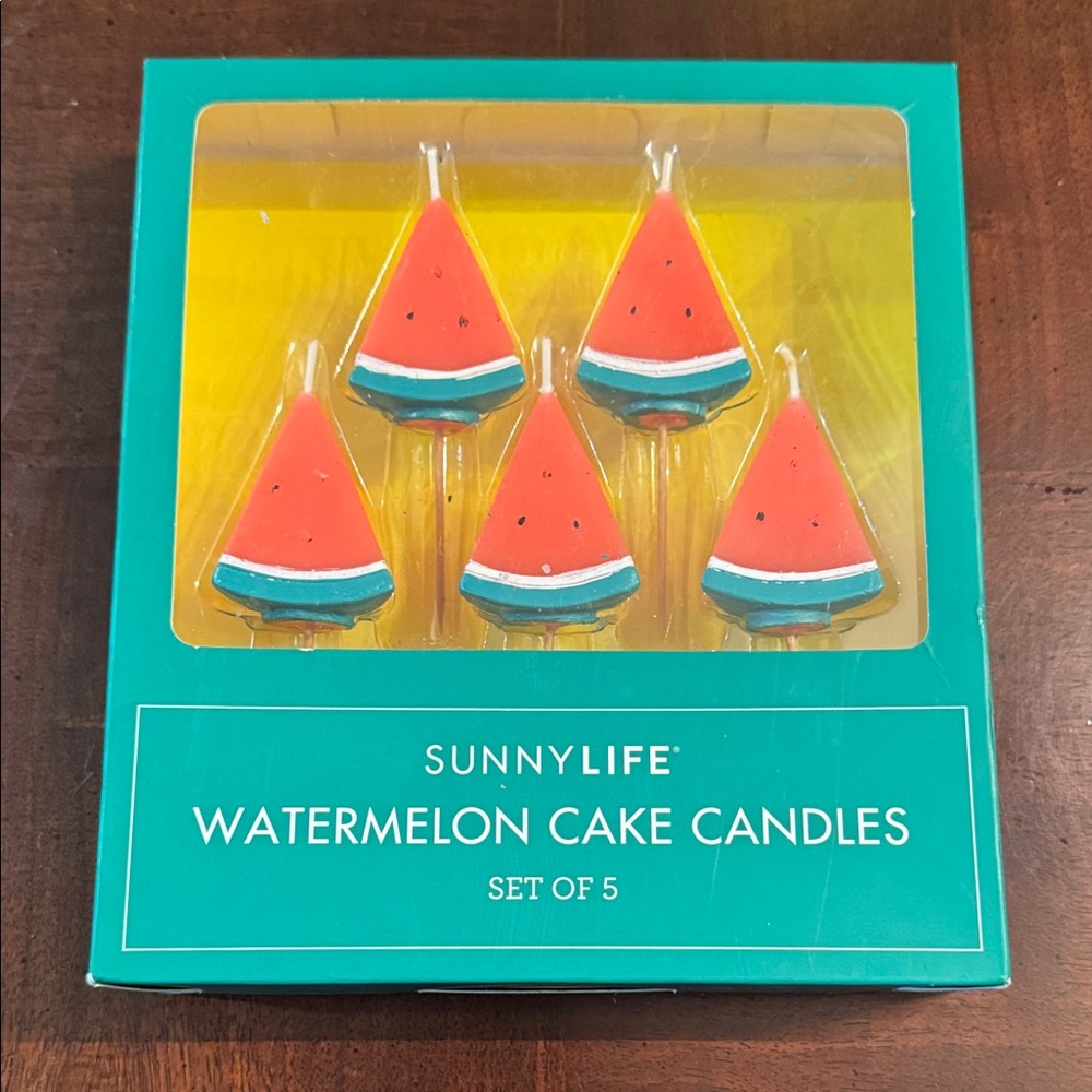 Sunnylife Watermelon Slices Cake Candles Summer Fun Birthday Holiday